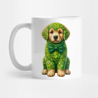 Clover Golden Retriever Dog St Patricks Day Mug